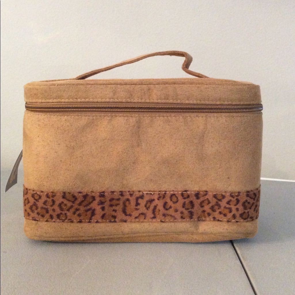 Leopard Print Train Case